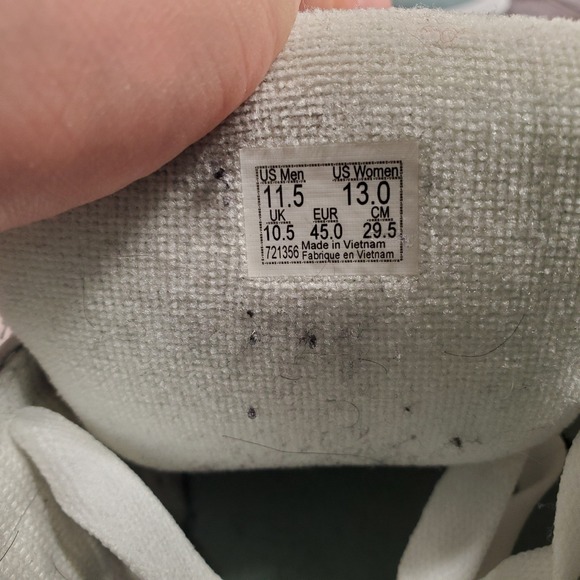 Vans Mens Hylane Skate Shoes Light Blue White Low Top Sneakers Size 11.5 - Picture 14 of 16